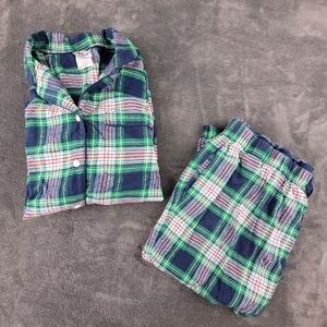 Lands' End Large Flannel Pajamas Plaid